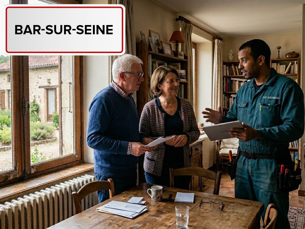 Installation de pompe à chaleur à Bar-sur-Seine (10110) dans l'Aube