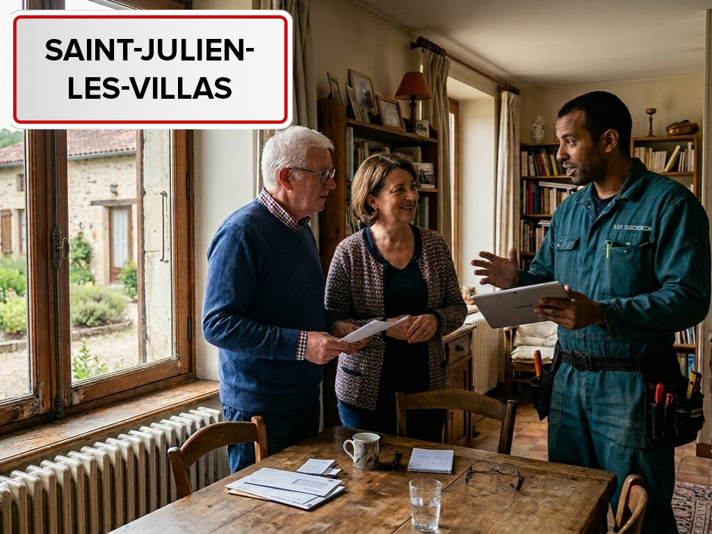 Installation de pompe à chaleur à Saint-Julien-les-Villas (10800) dans l'Aube